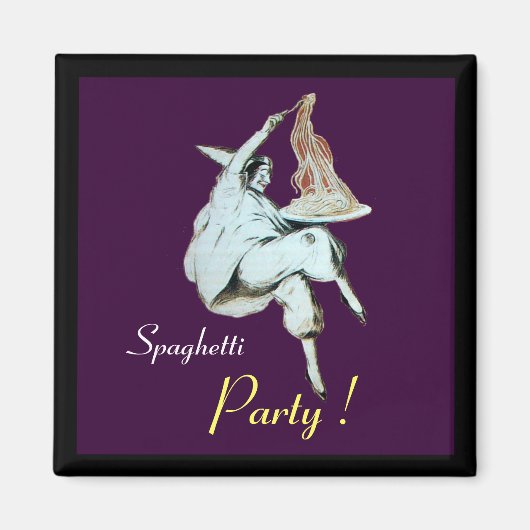 ITALIAANSE KITCHEN, RESTAURANT paars Magneet (Voorkant)