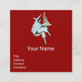 ITALIAANSE KITCHEN, RESTAURANT Red Vierkante Visitekaartje (Voorkant)