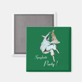 ITALIAANSE KITCHEN, RESTAURANT rood Magneet (Voorkant / Achterkant)