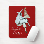 ITALIAANSE KITCHEN, RESTAURANT rood Muismat (Met muis)