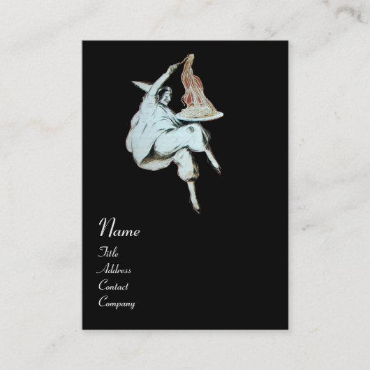 ITALIAANSE KITCHEN, RESTAURANT rood Visitekaartje (Voorkant)