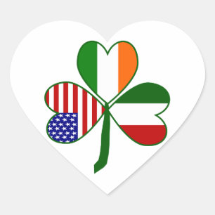 Italiaanse Klaver Hart Sticker