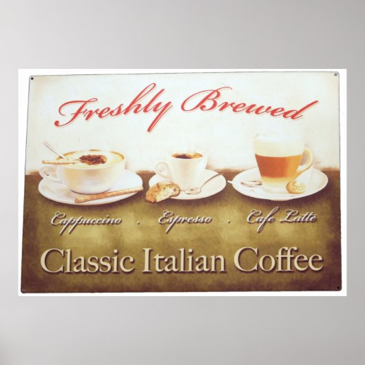 Italiaanse koffie poster (Voorkant)