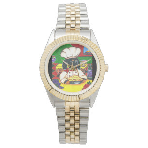 ITALIAANSE KOK DACHSHUND HORLOGE