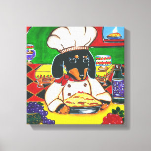 ITALIAANSE KOKKELSBACHSHOND CANVAS AFDRUK