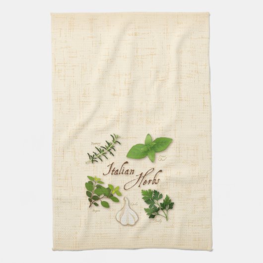 Italiaanse kruiden, Basil, Oregano, peterselie, kn Theedoek (Verticaal)