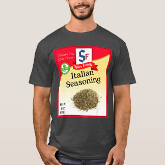 Italiaanse kruiden kruidengroep kostuum familie ma t-shirt
