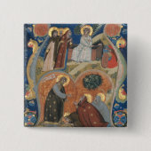 Italiaanse kunst Nerius Verlichting Scènes van Pas Vierkante Button 5,1 Cm (Voorkant)