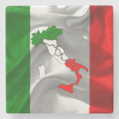 Italiaanse laars stenen onderzetter (Voorkant)