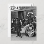 Italiaanse leespeddlers: 1900 briefkaart (Voorkant / Achterkant)