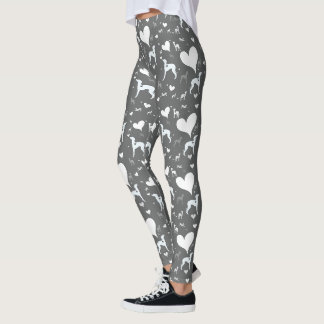 Italiaanse Leggings met grijze hond Lularoe Dog Pa