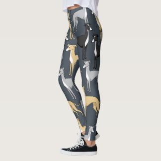 Italiaanse Leggings van Greyhound Dog gedrukt.