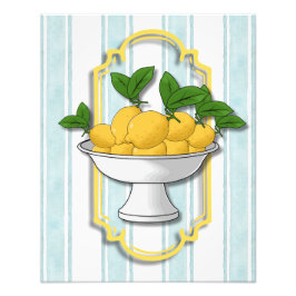 Italiaanse Lemon Bowl Keuken Print | kust Foto Afdruk