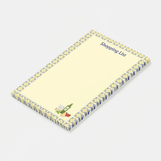 Italiaanse levensmarkt post-it® notes (Schuin)
