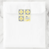 Italiaanse Life Vibe Vierkante Sticker (Tas)