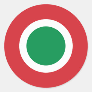 Italiaanse luchtmacht Roundel Ronde Sticker