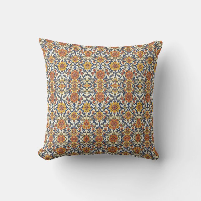 italiaanse maiolica buitenkussen (Voorkant)