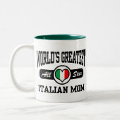 Italiaanse mam tweekleurige koffiemok (Links)
