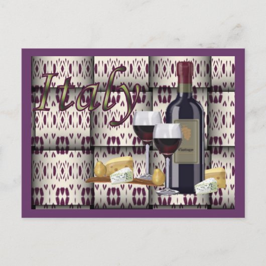 Italiaanse mand briefkaart (Voorkant)