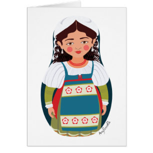 Italiaanse Matryoshka Kaart