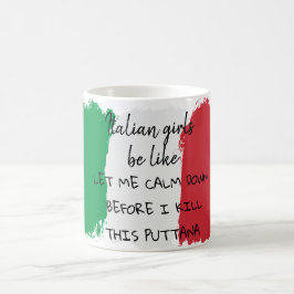 Italiaanse meisjes Funny Quote Koffiemok