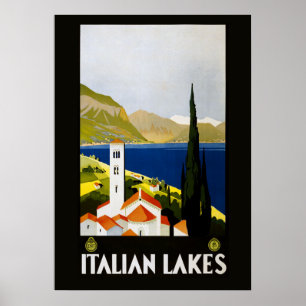 Italiaanse Meren Vintage Reisposter Poster