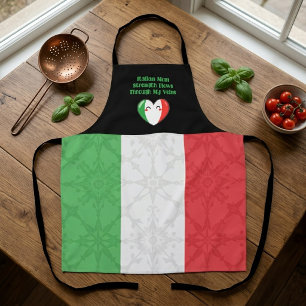 Italiaanse Moedersterkte Stroomt Door Mijn Aderen Schort
