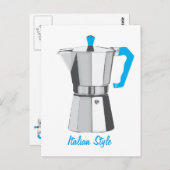 Italiaanse Moka Briefkaart (Voorkant / Achterkant)