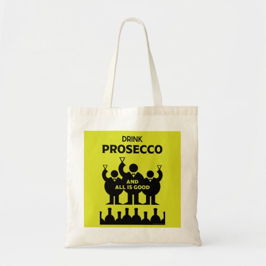 Italiaanse mousserende wijn Prosecco Tote Bag (Voorkant)