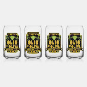 Italiaanse Olijfolie Wall Art Blikvorm Glas (Achterkant)