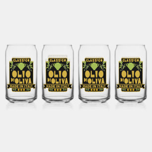 Italiaanse Olijfolie Wall Art Blikvorm Glas