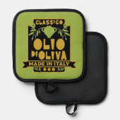 Italiaanse Olijfolie Wall Art Pannenlap (Voorkant / Achterkant)