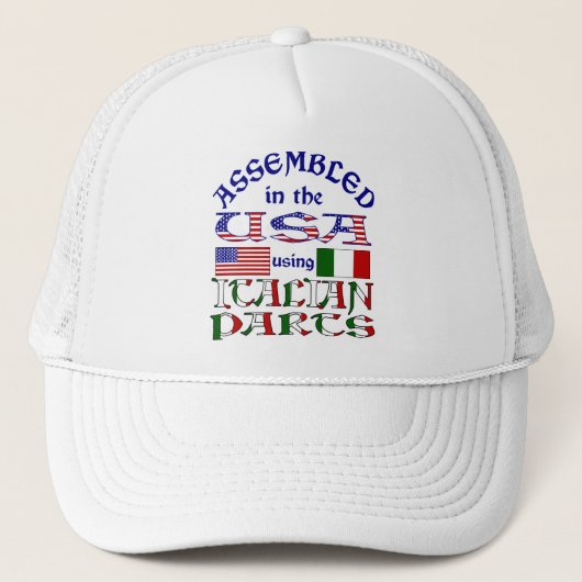 Italiaanse Onderdelen Trucker Pet (Voorkant)
