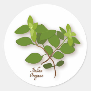 Italiaanse Oregano Round Sticker
