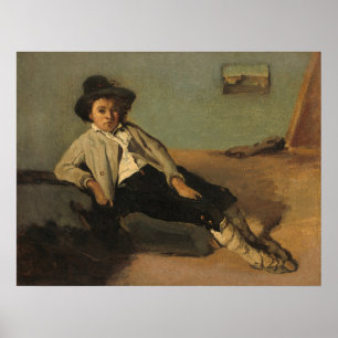 Italiaanse paasjongen, Jean-Baptiste-Corot Fine Ar Poster
