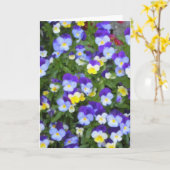 Italiaanse Pansies Note Kaart (Gele Bloem)