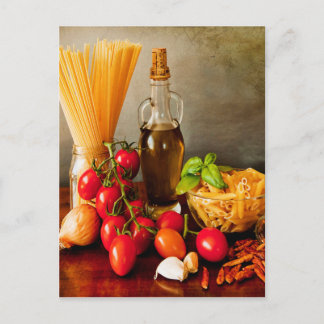 Italiaanse pasta arrabbiata briefkaart