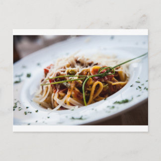 Italiaanse pasta briefkaart