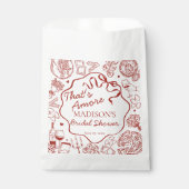 Italiaanse Pasta Dat is Amore Bruidsmeisjesfeest Bedankzakje (Voorkant)