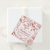 Italiaanse Pasta Dat is Liefde Bruidsdouche Bedankjes Labels (In situ)