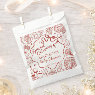 Italiaanse Pasta Speciale Bezorging Baby Shower Bedankzakje