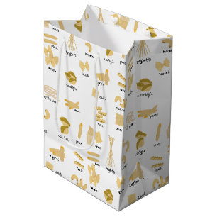 Italiaanse pasta vormen & namen patroon medium cadeauzakje