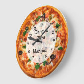 Italiaanse Pizza Business Wall klokken (Hoek)