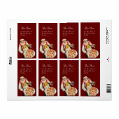 ITALIAANSE PIZZA rood groen wit Etiket (Full Sheet)