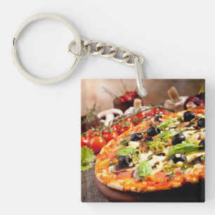 Italiaanse pizza sleutelhanger