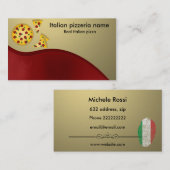 Italiaanse pizzeria visitekaartje (Voorkant / Achterkant)