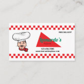 Italiaanse pizzeria visitekaartje (Voorkant)