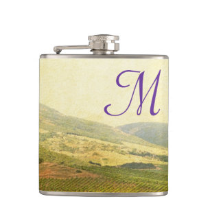 Italiaanse platteland wijnmakerij Monogram Whiskey Heupfles