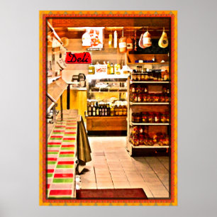 Italiaanse Poster Deli Print