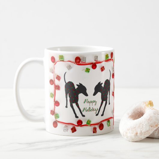 Italiaanse Prettige feestdagen Koffiemok (Met donut)